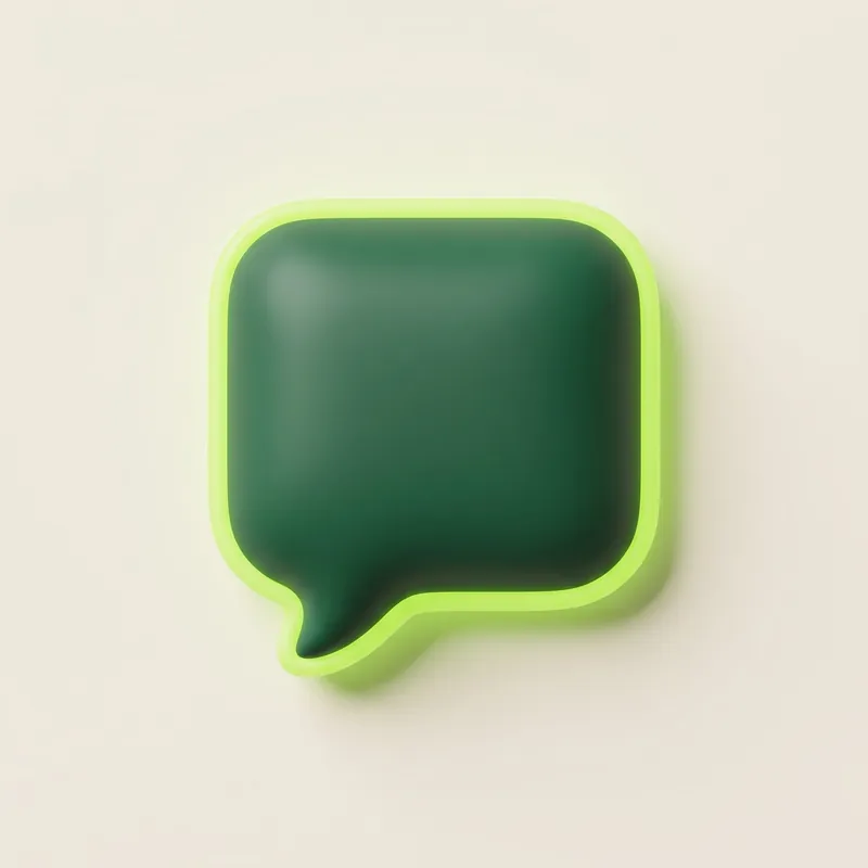 Ícone 3D de atendimento no WhatsApp com IA